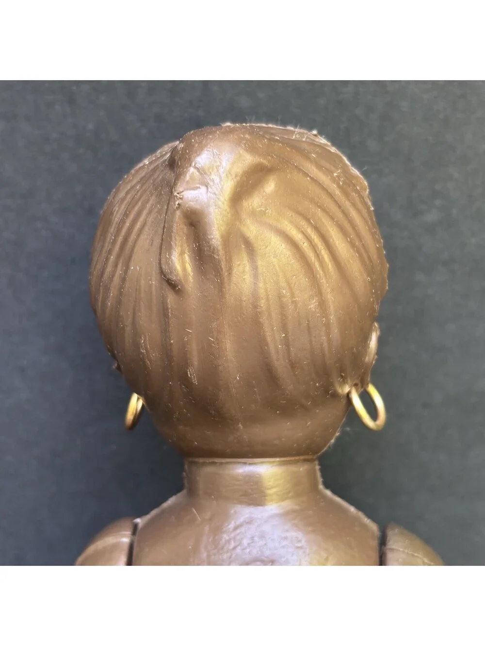 Vintage African American Plastic Girl Doll 11.5” VIDEO Noise Maker doesn't work